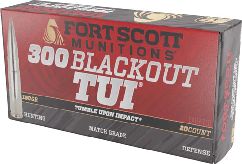 Fort Scott Munitions .300 AAC Blackout CNC Machined TUI 150 grain COPPER SOLID ammunition