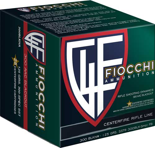 Fiocchi Hyperformance Super Shock Tip 125 Grain .300 AAC Blackout 2200 fps 762344711188
