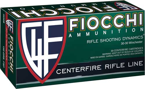 Fiocchi .30-30 Winchester Field Dynamics InterLock 170 grain Flat Soft Point ammunition