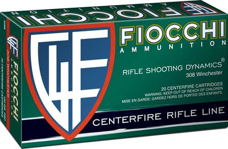Fiocchi .308 Win / 7.62x51mm Field Dynamics 150 grain Pointed Soft Point ammunition