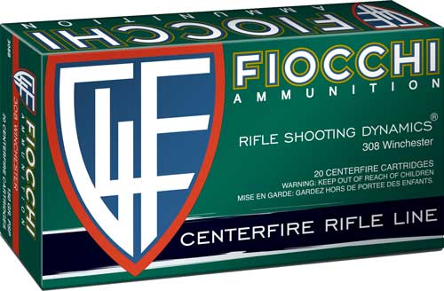 Fiocchi .308 Win / 7.62x51mm Field Dynamics 150 grain Pointed Soft Point ammunition