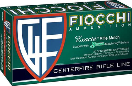 Fiocchi Hyperformance Sierra MatchKing Boat Tail Hollow Point 168 Grain .308 Win / 7.62x51mm 2650 fps 762344704180