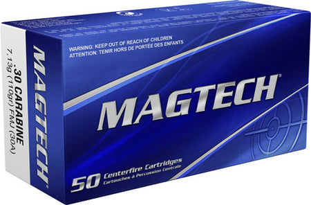 Magtech .30 Carbine Sport Shooting Tactical/Training 110 grain Full Metal Jacket ammunition
