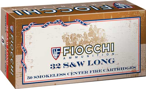 Fiocchi .32 S&W Long Cowboy Action 97 grain Lead Flat Point ammunition