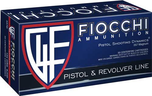 Fiocchi Defense Dynamics Jacketed Hollow Point 125 Grain .357 Magnum 1450 fps 762344706429
