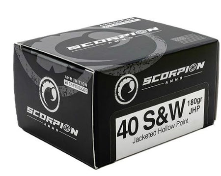 SCORPION 40 S&W 180GR JHP 20RD 10BX/CS