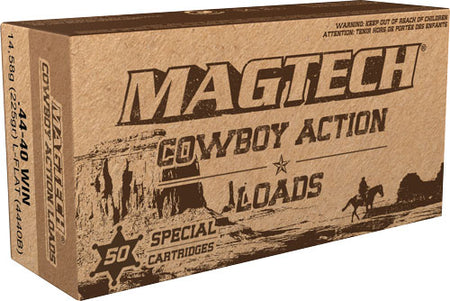 Magtech .44-40 Winchester Cowboy Action 225 grain Lead Flat Nose ammunition