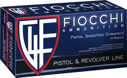 Fiocchi Defense Dynamics Semi Jacketed Hollow Point 200 Grain .44 Magnum 1475 fps 762344001128