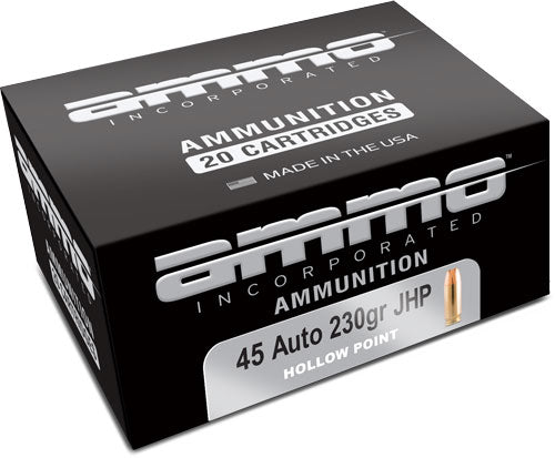 Ammo Inc Signature Self Defense Jacketed Hollow Point 230 Grain .45 ACP/Auto 895 fps 818778021383