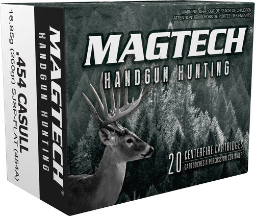 Magtech Sport Shooting Range/Training Semi-Jacketed Soft Point Flat 260 Grain .454 Casull 1759 fps 754908166916