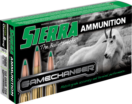 Sierra GameChanger Sierra Tipped GameKing 150 Grain 7mm Remington Mag 3000 fps 612710134984