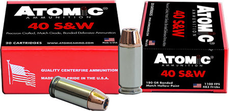 Atomic   180 Grain .40 S&W 1100 FPS 858767004560
