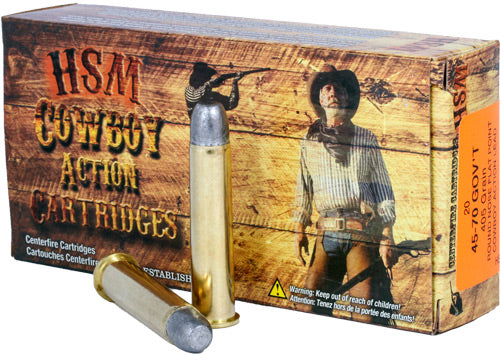 HSM Cowboy Action Rifle Ammunition 45-70 Govt. 405gr. RNFP