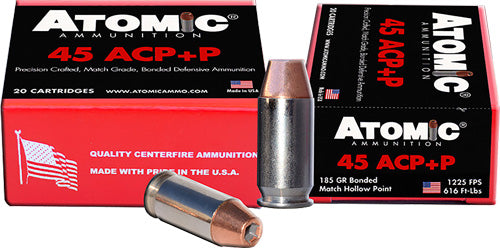 Atomic =+P  185 Grain .45 ACP/Auto 1225 FPS 858767004584