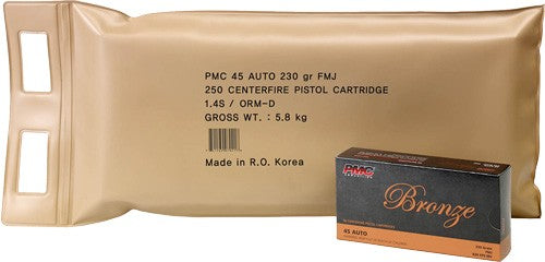 PMC 45ABP Bronze Battle Pack 45 ACP 230 gr Full Metal Jacket (FMJ)