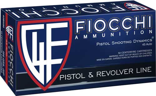 Fiocchi Defense Dynamics Jacketed Hollow Point 200 Grain .45 ACP/Auto 890 fps 762344001203
