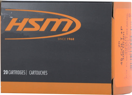 HSM .45 Long Colt  300 grain XTP Jacketed Hollow Point ammunition