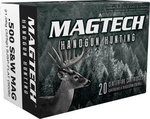 Magtech Sport Shooting Range/Training Semi-Jacketed Soft Point Flat 325 Grain .500 S&W Mag 1745 fps 754908189113