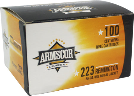 Armscor .223 Remington Precision 55 grain Full Metal Jacket ammunition