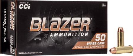 Blazer Brass Full Metal Jacket 125 Grain .38 Special 865 fps 076683052049