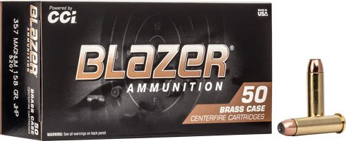 Blazer Brass Jacketed Hollow Point 158 Grain .357 Magnum 1250 fps 076683052070