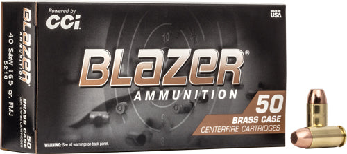 Blazer Brass Full Metal Jacket 165 Grain .40 S&W 1050 fps 076683052100