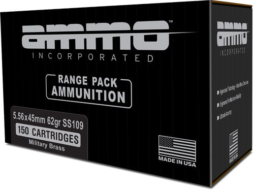 Ammo Inc 5.56x45mm NATO Signature SS109 62 grain Full Metal Jacket ammunition