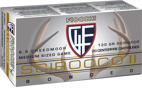 Fiocchi Hyperformance Swift Scirocco II Boat Tail Spitzer 130 Grain 6.5mm Creedmoor 2820 fps 762344712154