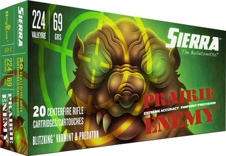 Sierra Prairie Enemy Sierra BlitzKing 69 Grain .224 Valkyrie 3125 fps 604544658972