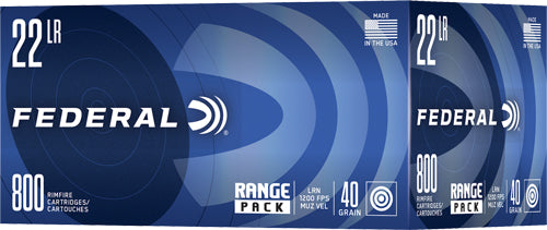 Federal Champion Training Range Pack Lead Round Nose 40 Grain .22 Long Rifle 1200 fps 604544668933
