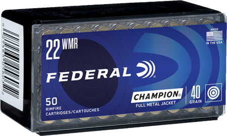 Federal Champion Rimfire Ammo 22 Mag. 40 gr. Full Metal Jacket (FMJ)
