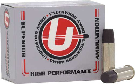 Underwood Ammo Flat Nose Gas Check +P+ Black Cherry Coated Hard Cast 340 Grain .44 Magnum  816874020514