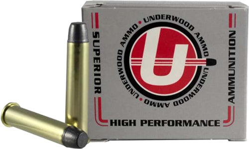 Underwood Ammo .45-70 Government Long Flat Nose Gas Check +P 430 grain Black Cherry Coated Hard Cast ammunition