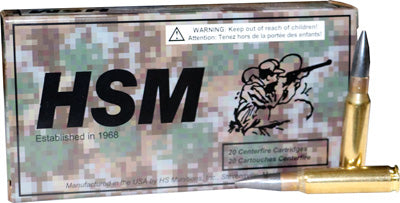 HSM .308 Win / 7.62x51mm Match Sierra HPBT Tungsten-Coated Subsonic 175 grain Jacketed Hollow Point ammunition