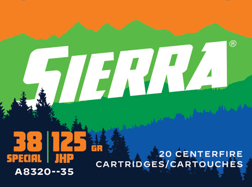 Sierra Outdoor Master Jacketed Hollow Point Sport Master 125 Grain .38 Special  092763600290