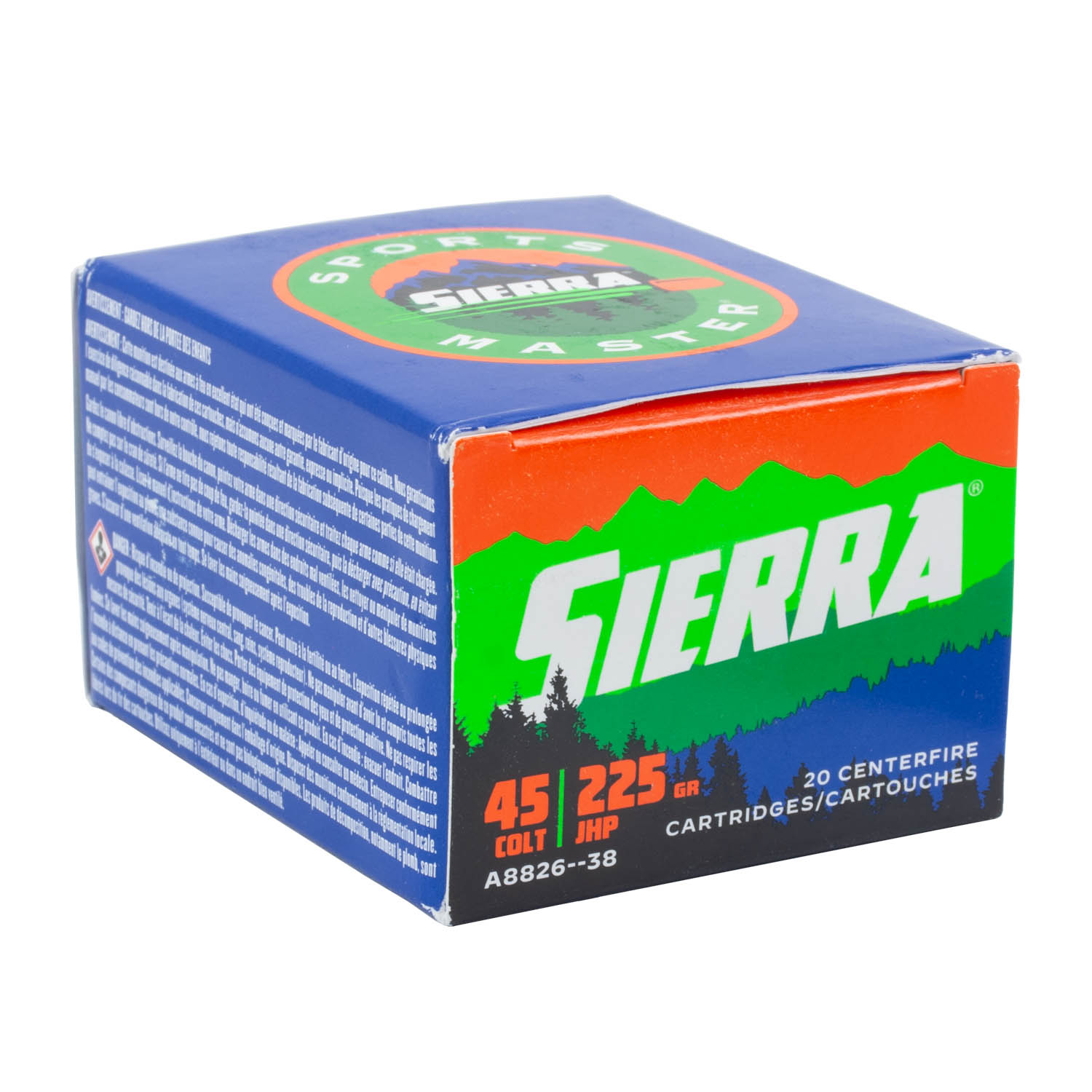 Sierra .45 Long Colt Sport Master 225 grain Jacketed Hollow Point ammunition
