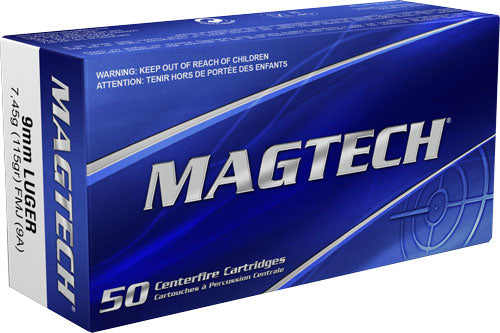 Magtech 9mm Luger FMJ 115gr Range Ammunition