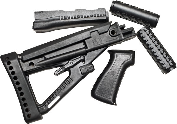 Pro Mag Archangel Black Polymer Stock Set for AK-47/AKM
