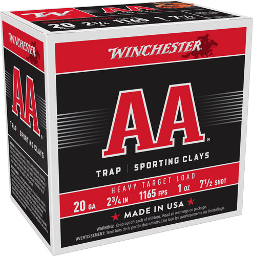 Winchester AAH207   20 Gauge 2.75"  7.5 Shot 1165 FPS. 020892013629