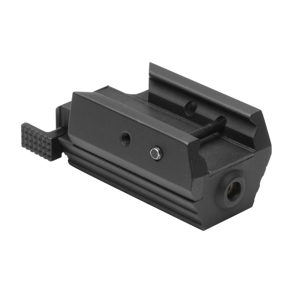 Tactical Red Laser for Pistol Accessory Rail - Aluminum Construction with Windage/Elevation Adjustment