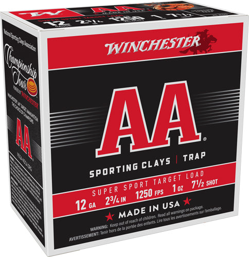 Winchester AASC12507   12 Gauge 2.75"  7.5 Shot 1300 FPS. 020892025554