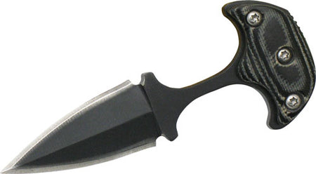 ABKT Elite Neck Knife 1.25" Micarta Handle with Sheath & Neck Chain