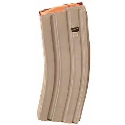 ASC AR Family Rifle Magazine .223 Remington 30-Round Dark Earth Stainless Steel Orange Follower