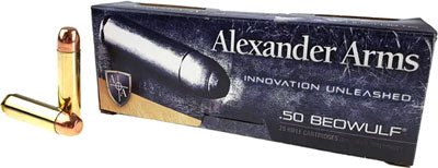 Alexander Arms Round Shoulder Flat Point 350 Grain .50 Beowulf 1750 fps 819511020946