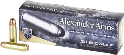 Alexander Arms XTP Hornady XTP Hollow Point 350 Grain .50 Beowulf 1750 fps 819511020243