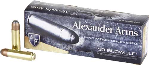 Alexander Arms FP Flat Point 400 Grain .50 Beowulf 1820 fps 819511020113