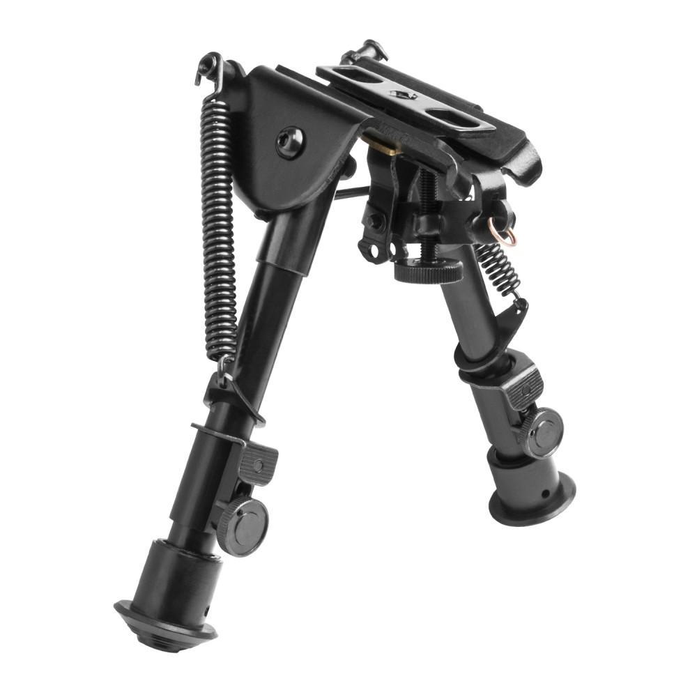 Compact Precision Grade Bipod 5.5 to 8 Inch with AR-15 Picatinny and Sling Stud Adapters
