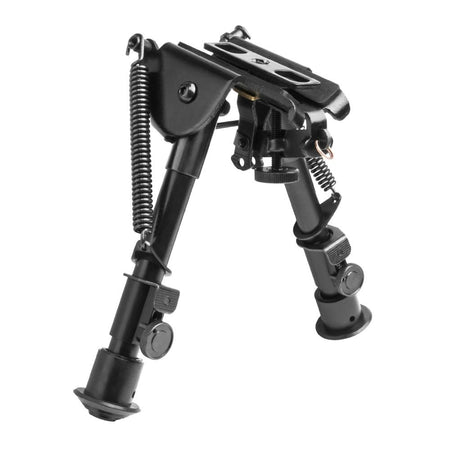 Compact Precision Grade Bipod 5.5 to 8 Inch with AR-15 Picatinny and Sling Stud Adapters