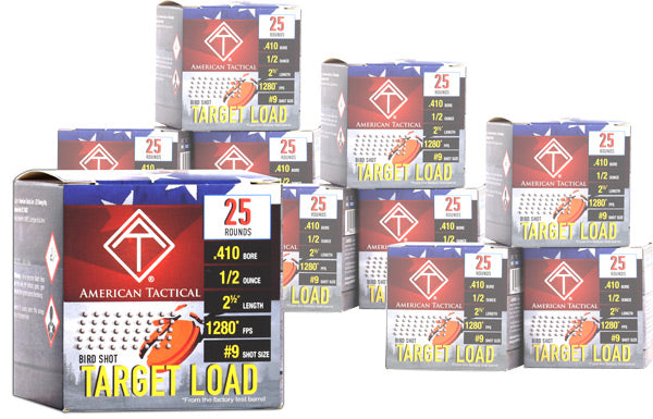 ATI .410 Bore Shotgun Ammo Target Load 2.5 in 1/2 oz #9
