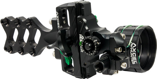 Axcel Accu Hunter Bow Sight Single Pin .019 Green with Scope